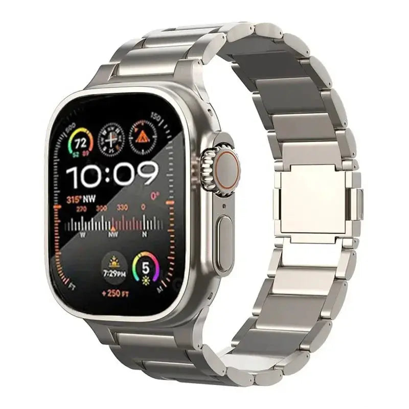 Men Titanium Band for Apple Watch Ultra 2 49mm 46mm 42mm 45 44 40 41 38mm Metal Luxury Strap for iwatch 10 9 8 7 6 5 se Bracelet Pinnacle Luxuries
