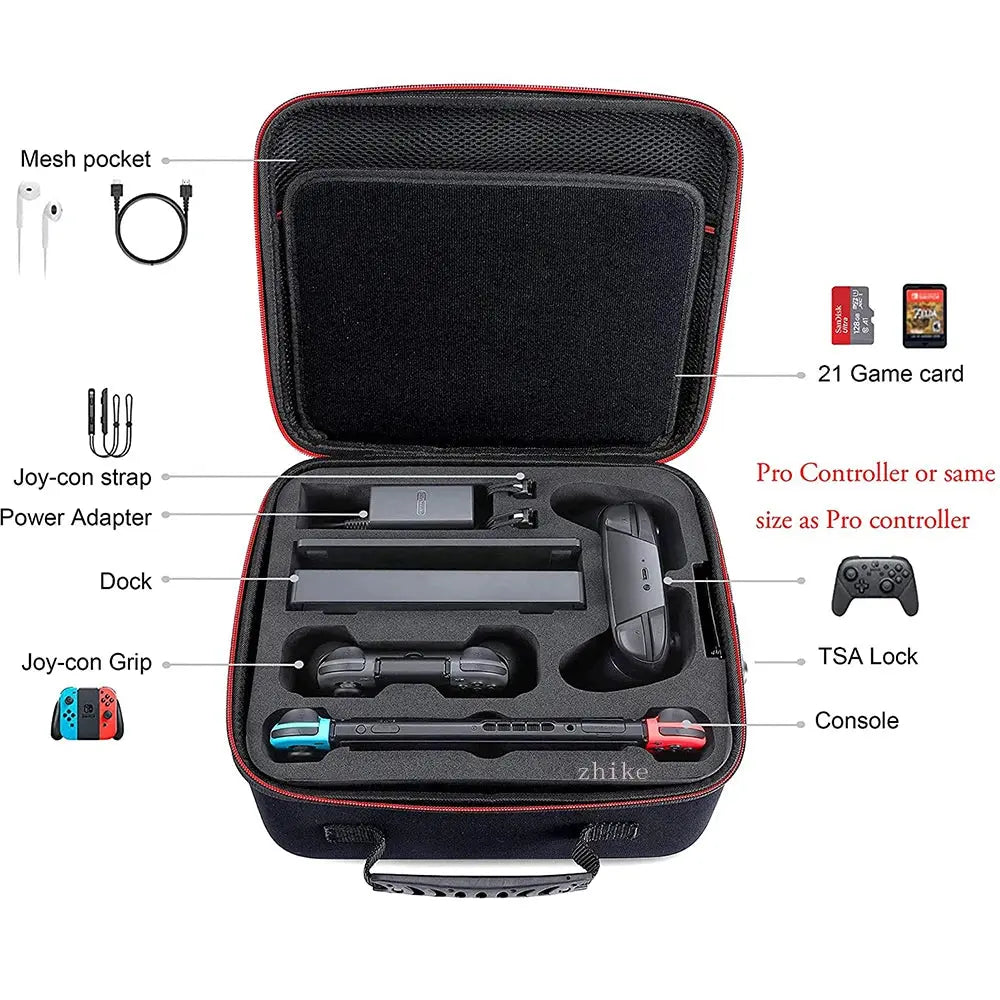 Carrying Storage Case Card Slot Large Capacity Pouch Protective Bag for Nintend Nitendo Nintendo Switch oled Game Accessories Pinnacle Luxuries