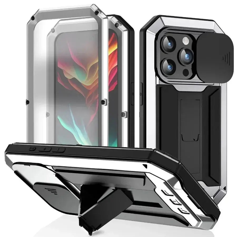 ArmorX ProGuard Max: Premium Military-Grade Rugged Case with 360° Tempered Glass Protection for iPhone 16 & Earlier Models