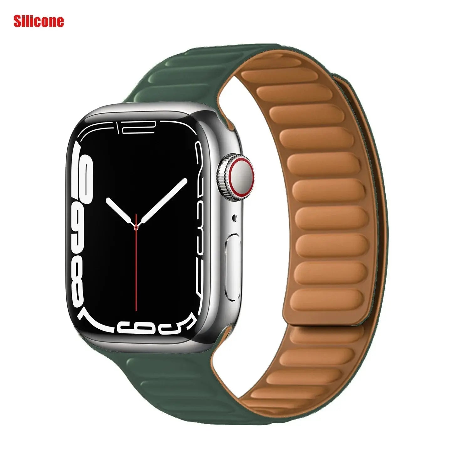 Luxe Leather Loop & Silicone Magnetic Bands for Apple Watch Series 9 & Ultra 2 - Pinnacle Luxuries