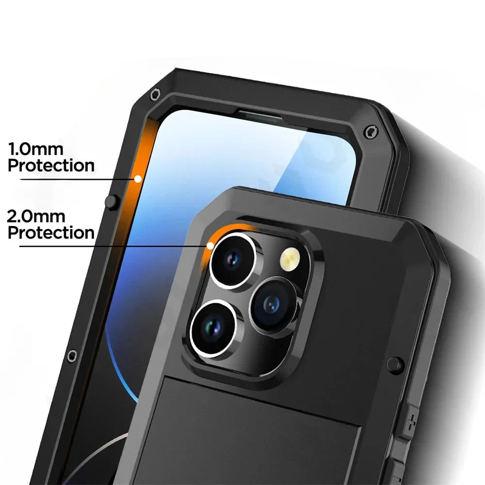 MaxGuard Heavy Duty Armor Case with Built-in Screen Protector for iPhone 16