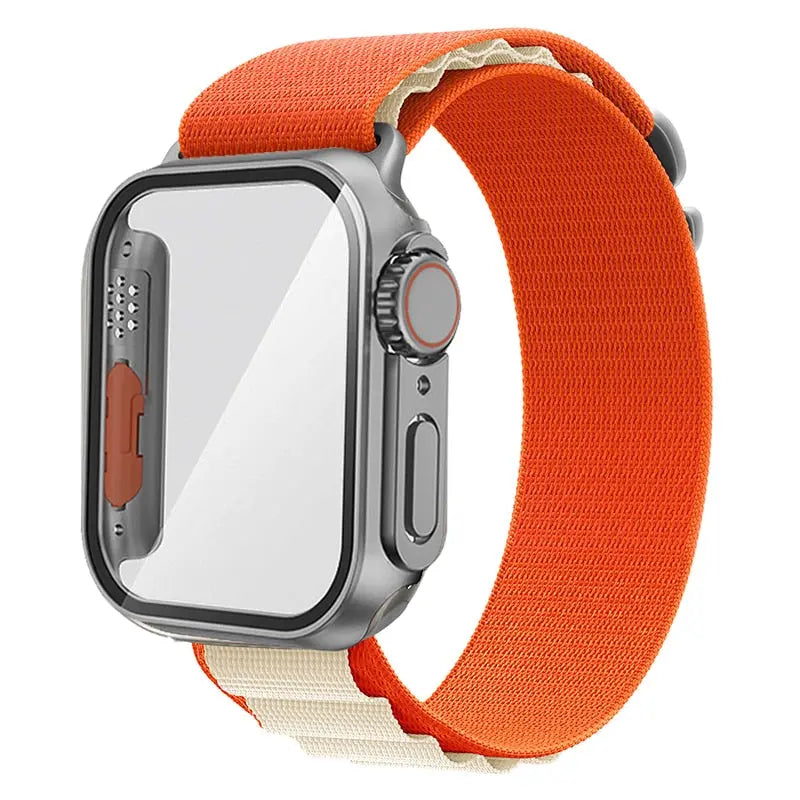 Ultimate Protection Bundle: Nylon Band and Case Screen Protector for Apple Watch - Pinnacle Luxuries